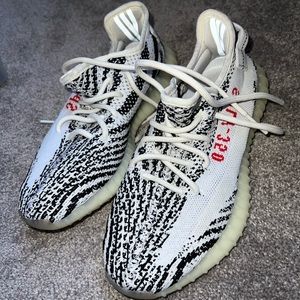 Yeezy Zebra Black White Sneakers